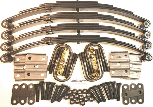 Trailer leaf spring / replace kit for 7k 7,000 lb tandem 4 - 1750 lb springs and hardware