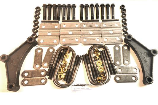 Trailer replace kit for 7k 7,000 tandem equalizers shackles bolts