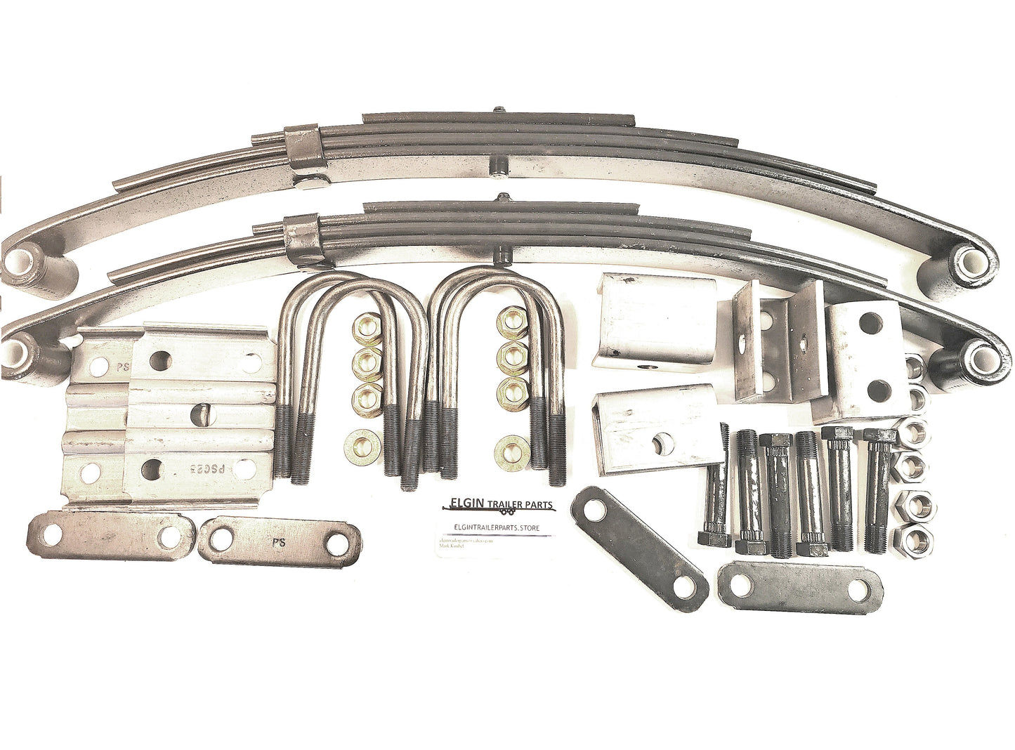 SA 3500 # 2- 1750 # springs axle suspension kit. Hanger kit for single axle trailer